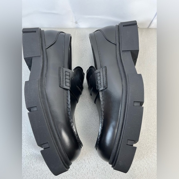 Zara Womens Black Chunky Platform Loafers  Slip On Shoes Size 43 Us 11 - Picture 7 of 12